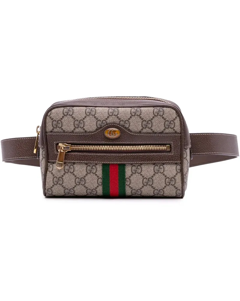 Gucci Bauchtaschen Small GG Supreme Ophidia Belt Bag braun Braun