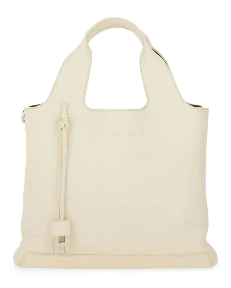 Hogan Shopper & Totes Structured Crossbody Shopping Bag With Textured Fi beige Beige