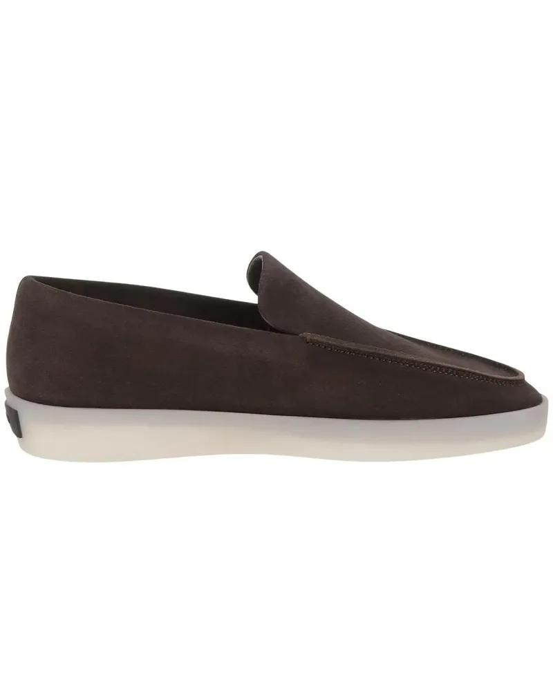 Fear of God Brown Suede Leather Slip-On Loafer braun Braun