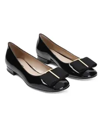 Tom Ford Loafers & Ballerinas Black Calf Leather Ballerina Schwarz