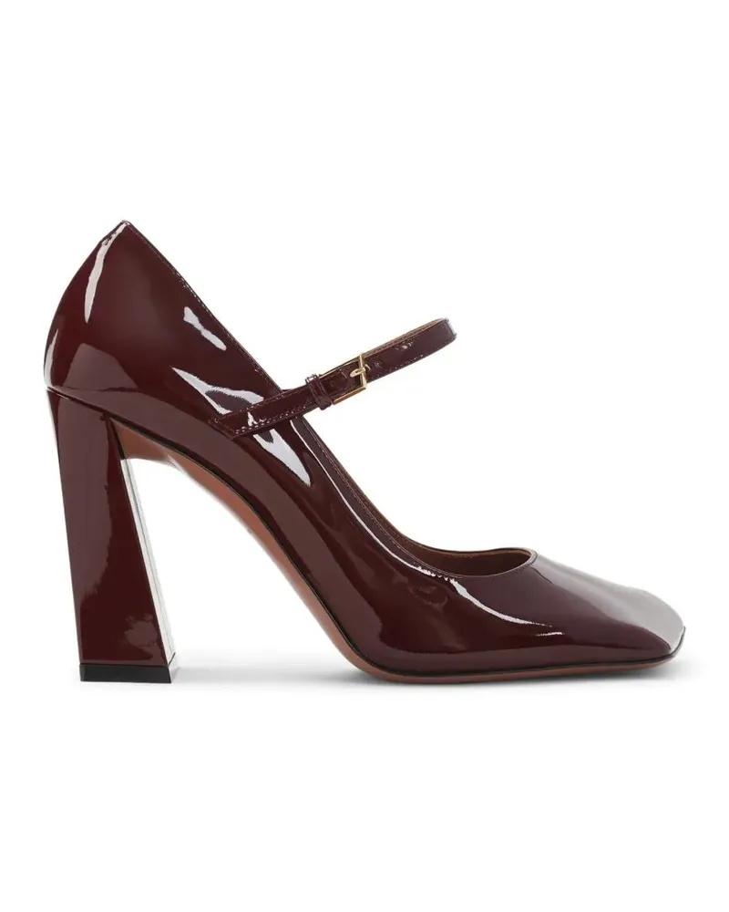 Amina Muaddi Hohe Schuhe High-Heeled Pumps With Patent Leather Finish schwarz Schwarz