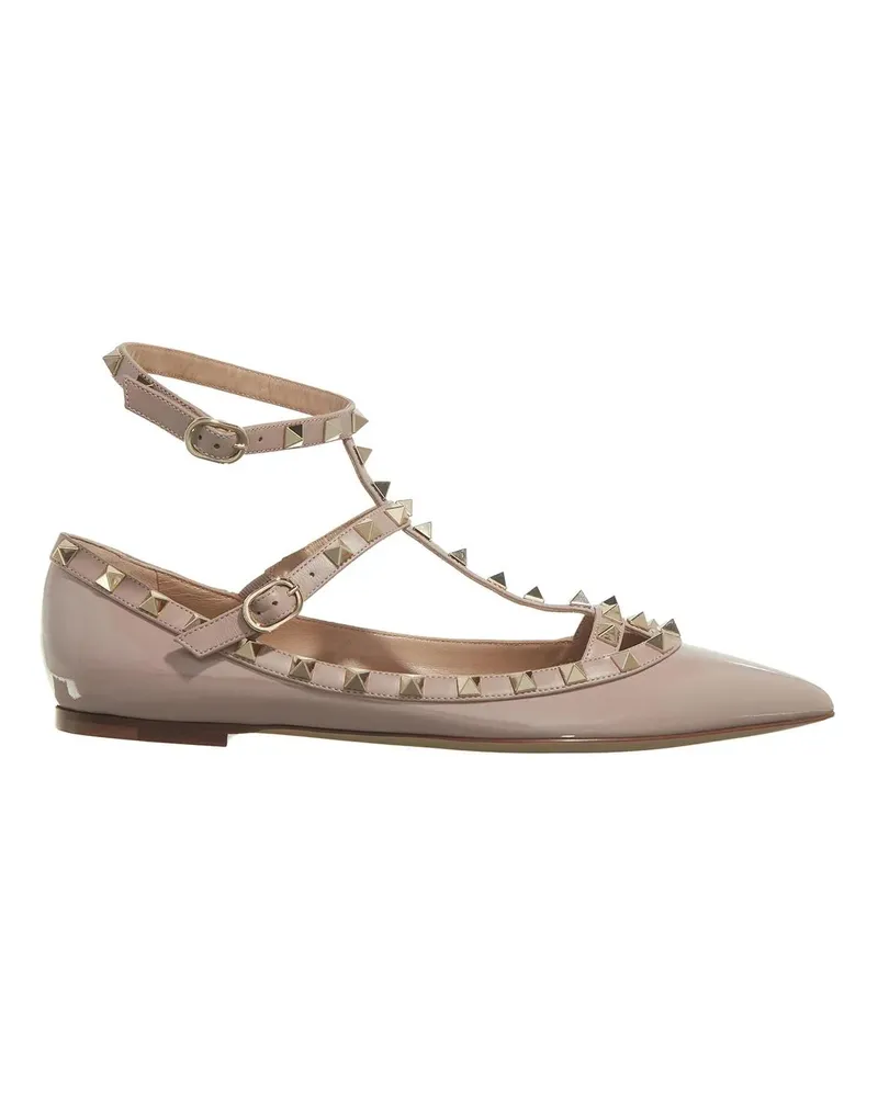 Valentino Garavani Loafer Ballerina Rockstud rosa Gold