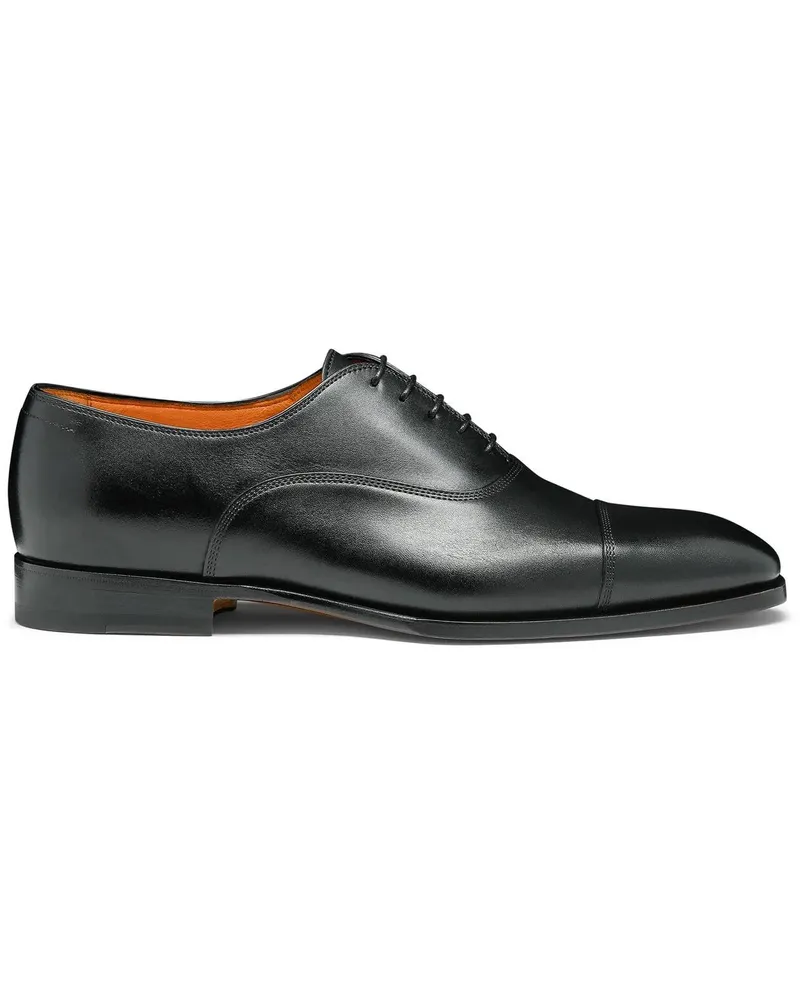 Santoni Men's leather Oxford shoe weiß Weiß