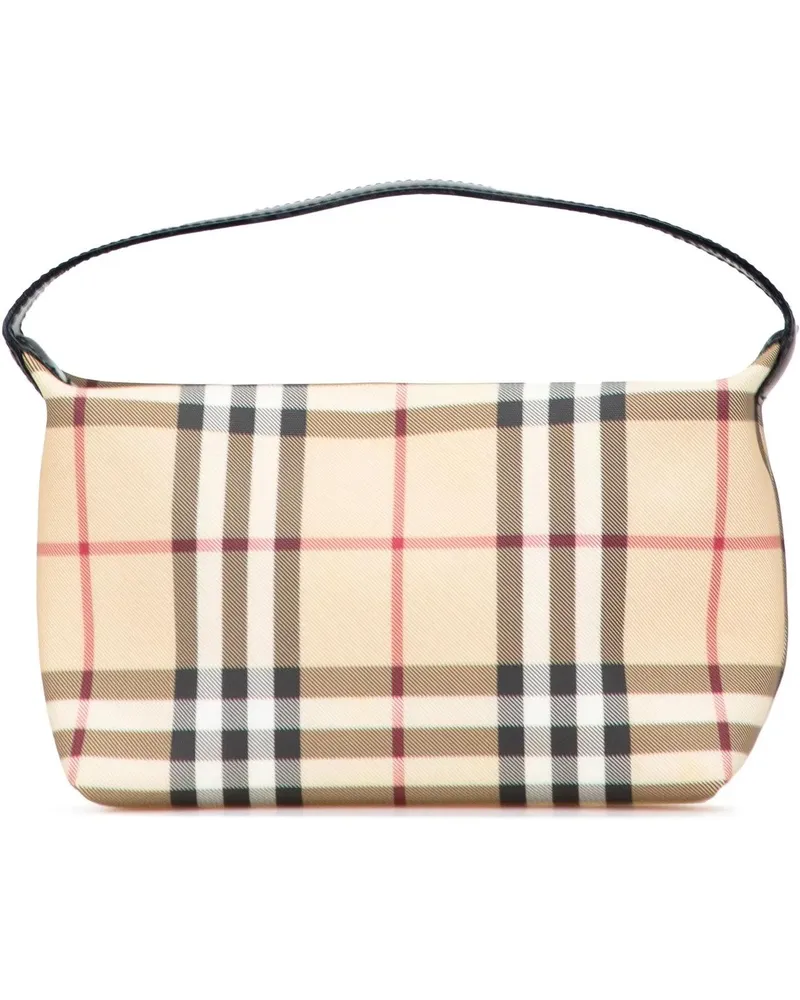 Burberry Crossbody Bags House Check Coated Canvas Handbag braun Braun