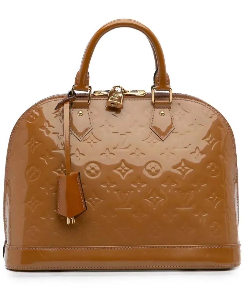 Louis Vuitton Crossbody Bags Monogram Vernis Alma PM braun Braun
