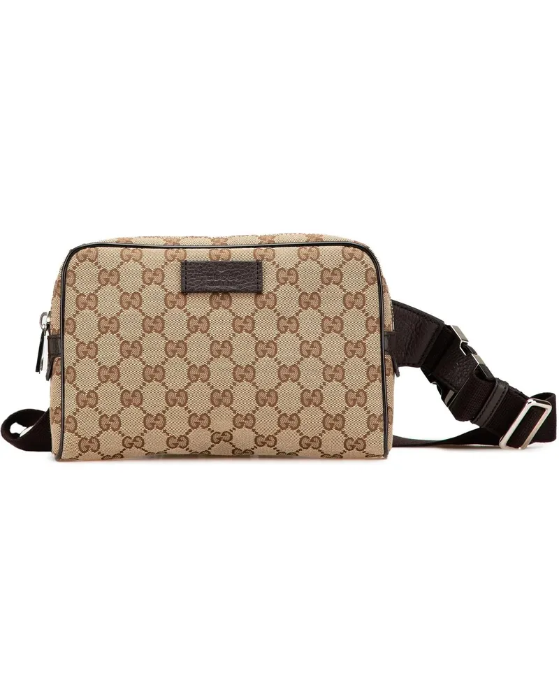 Gucci Bauchtaschen 2000-2015 GG Canvas Belt Bag braun Braun