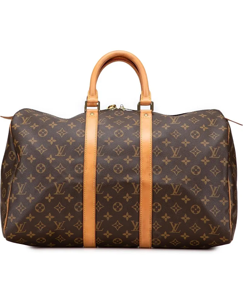 Louis Vuitton Weekender Monogram Keepall 45 braun Braun
