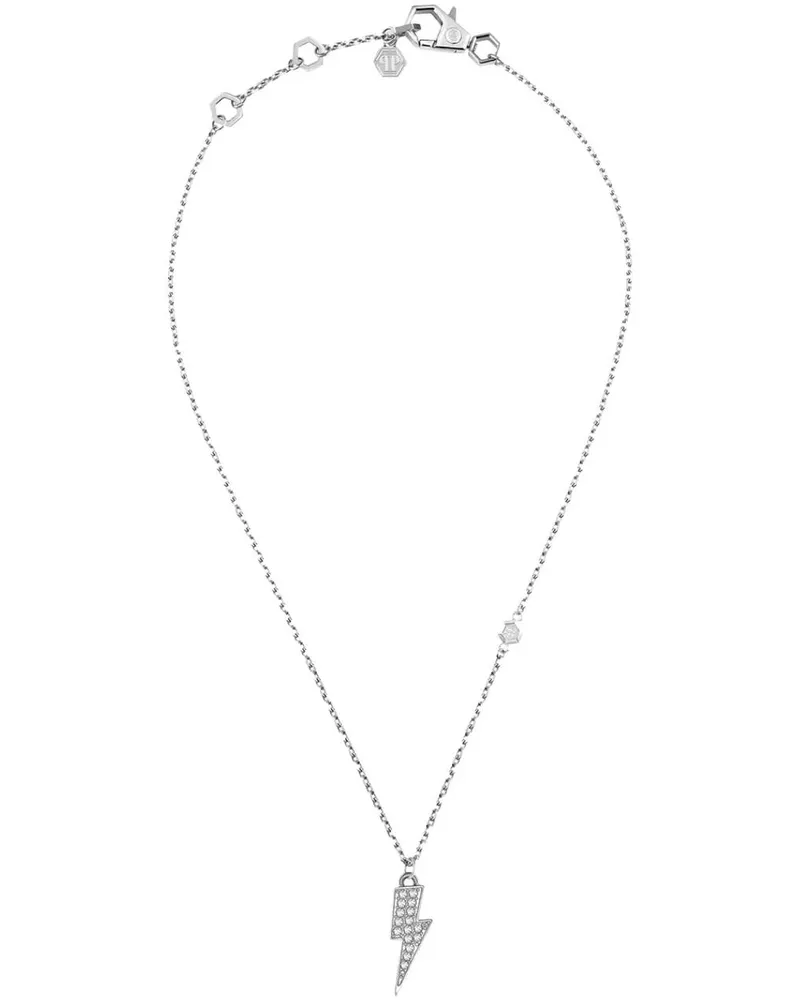 Philipp Plein Armbänder Valentine Logo Necklace silver Silber