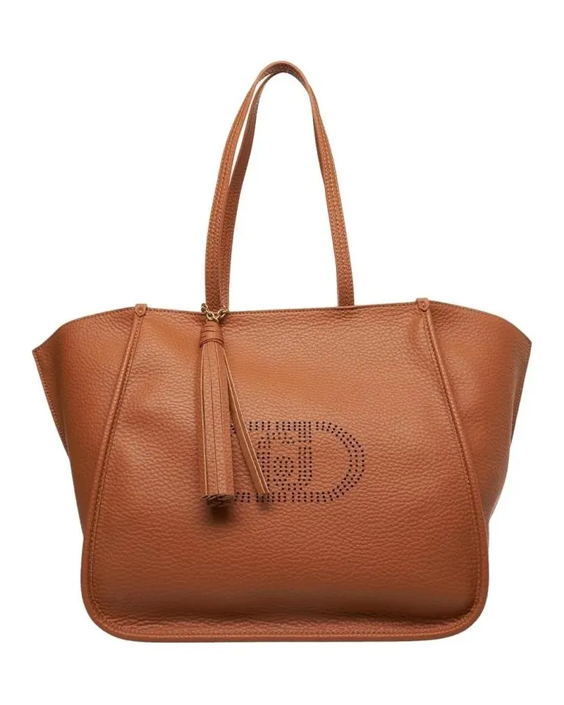 Liu Jo Shopper & Totes Textured Brown Shopper Bag With Logo braun Braun