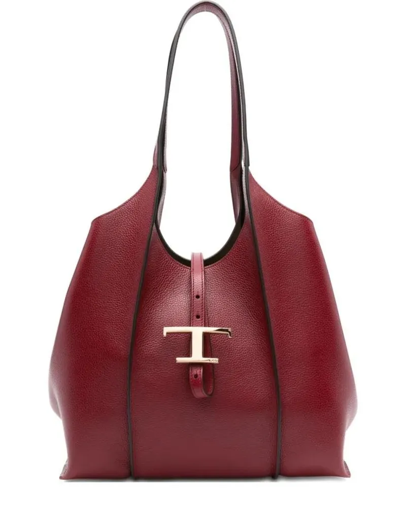 TOD'S Shopper & Totes Deep Red Calfskin Shopper Bag rot Rot