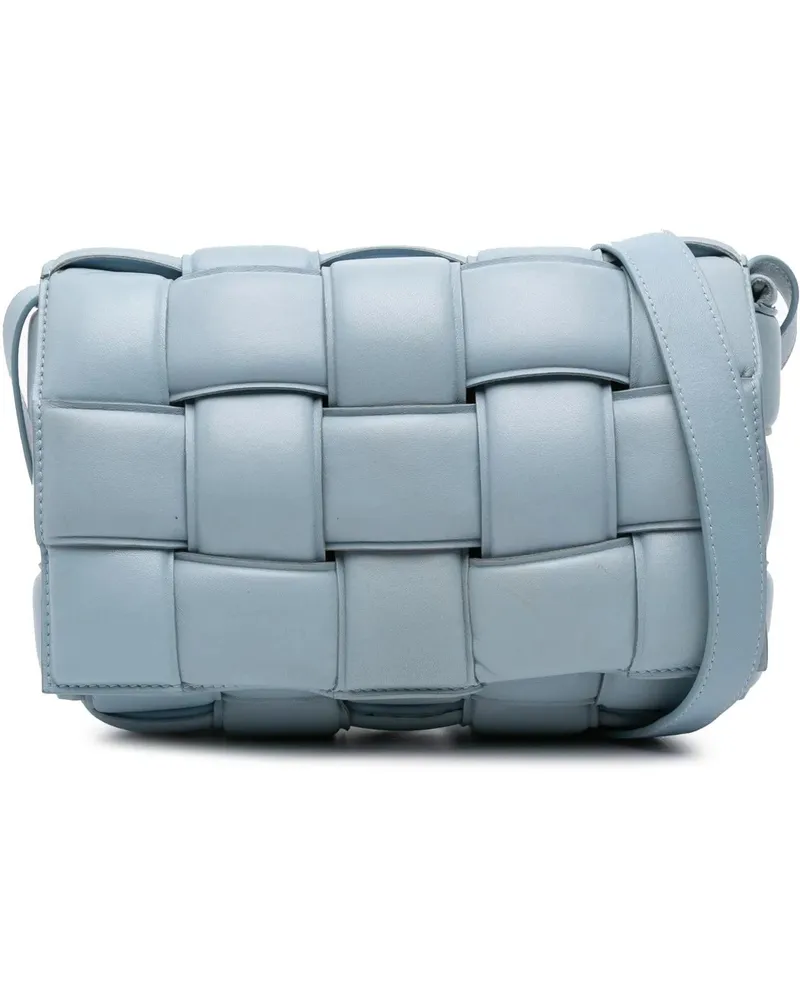 Bottega Veneta Hobo Bags Nappa Intrecciato Padded Cassette Crossbody blau Blau