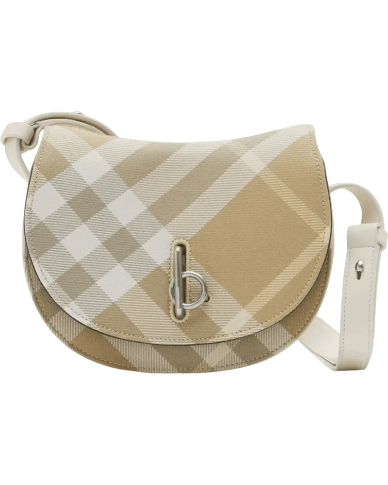Burberry Hobo Bags Borsa a tracolla Rocking Horse a quadri beige Beige