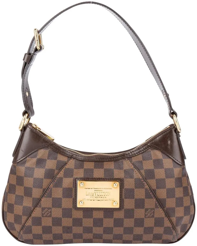 Louis Vuitton Crossbody Bags  Damier Ebene Monogram Thames PM Shou braun Braun