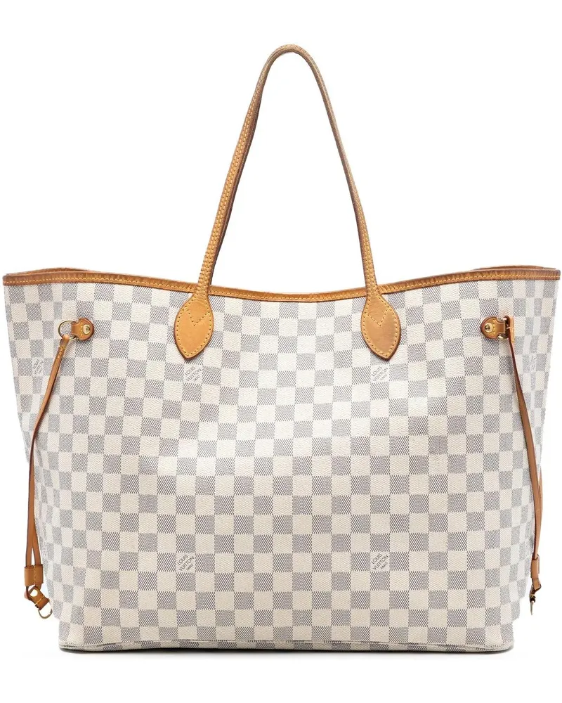 Louis Vuitton Shopper Damier Azur Neverfull GM weiß Weiß