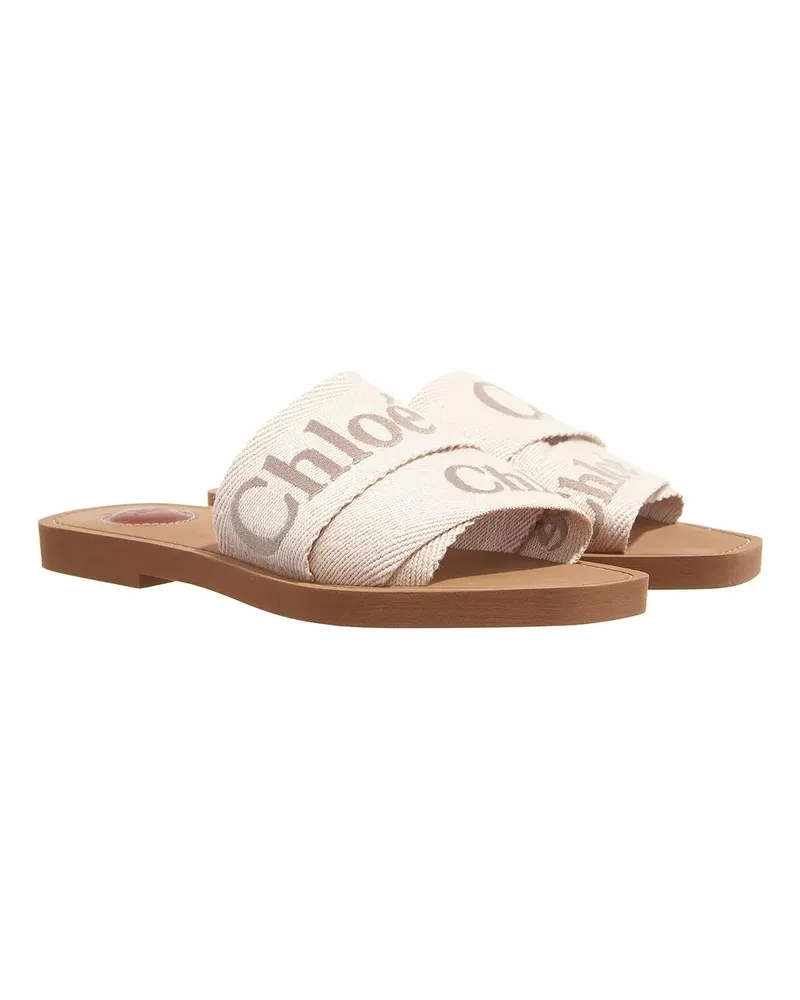 Chloé Slipper & Pantoletten Flache Woody Pantolette beige Beige