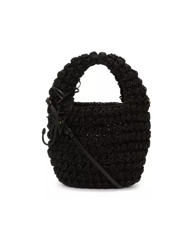 J.W.Anderson Shopper Black Popcorn Basket Bag Schwarz