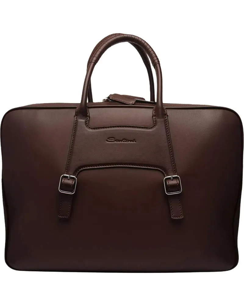 Santoni Businesstaschen & Reisegepäck Laptoptas Bruin braun Braun