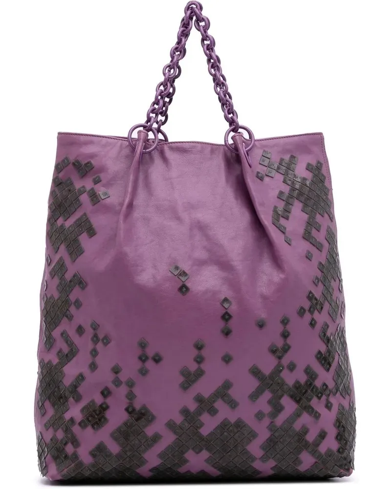 Bottega Veneta Shopper Vitello Mosaico Laque Tote orange Orange