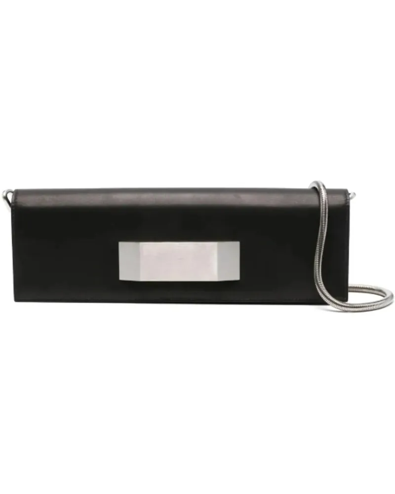 Rick Owens Crossbody Bags Clutch In Pelle Griffin Baguette Black schwarz Schwarz