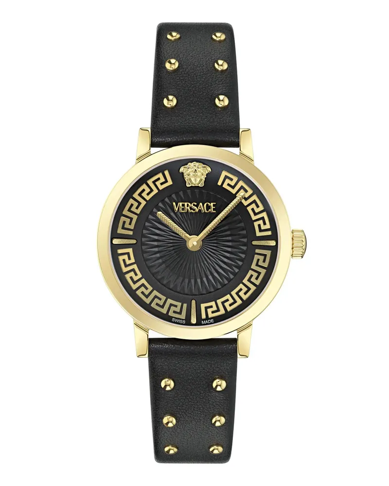 Versace Uhr Quarz-Analoguhr Greca Fortuna (Wc-0A) black Schwarz