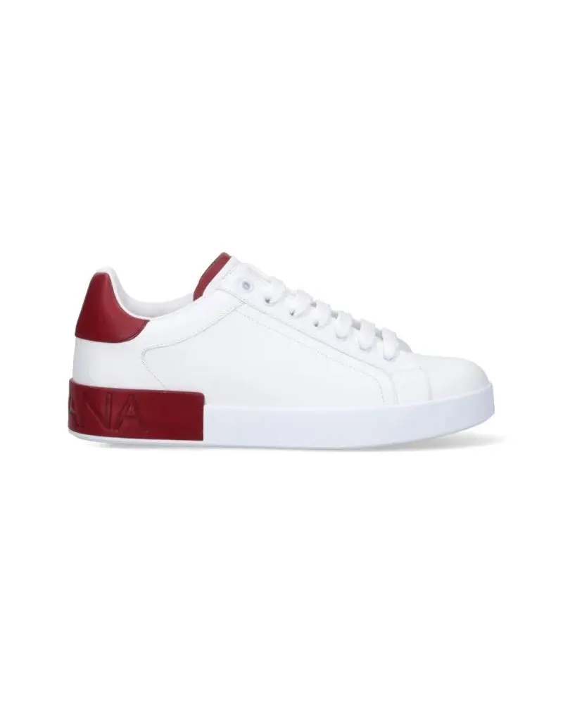 Dolce & Gabbana Low-Top Sneaker "Portofino" Sneakers – White weiß Weiß