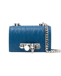 Alexander McQueen Shopper The Four Ring Blue Mini Bag Blau