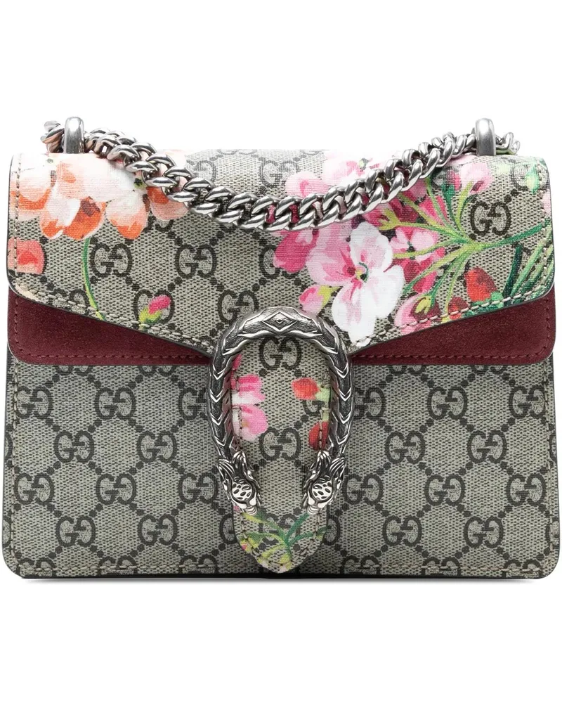 Gucci Hobo Bags Small GG Supreme Blooms Dionysus Crossbody braun Braun