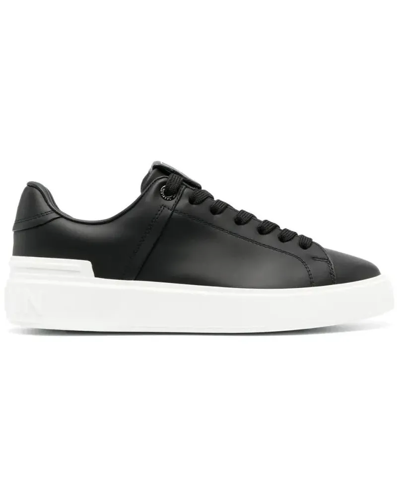 Balmain Low-Top Sneaker B Court-Calfskin Sneaker schwarz Schwarz