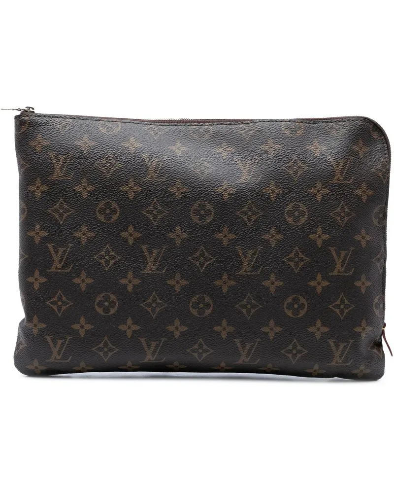 Louis Vuitton Clutches Monogram Etui Voyage MM braun Braun