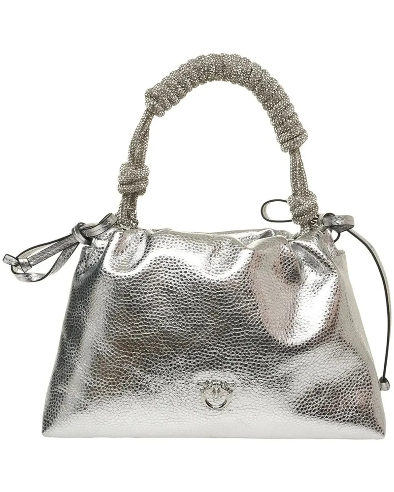 Pinko Crossbody Bags Handbag with rhinestones silberfarben Silber