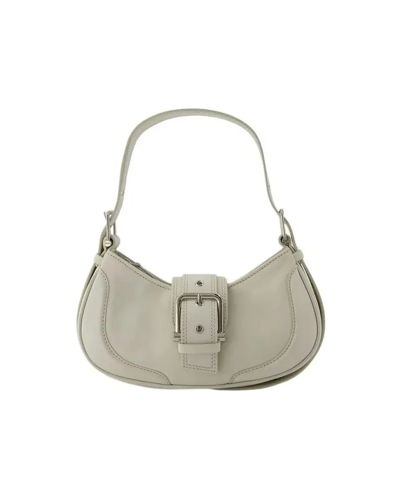 OSOI Hobo Bags Hobo Brocle Shoulder Bag - Leather - Cream beige Beige