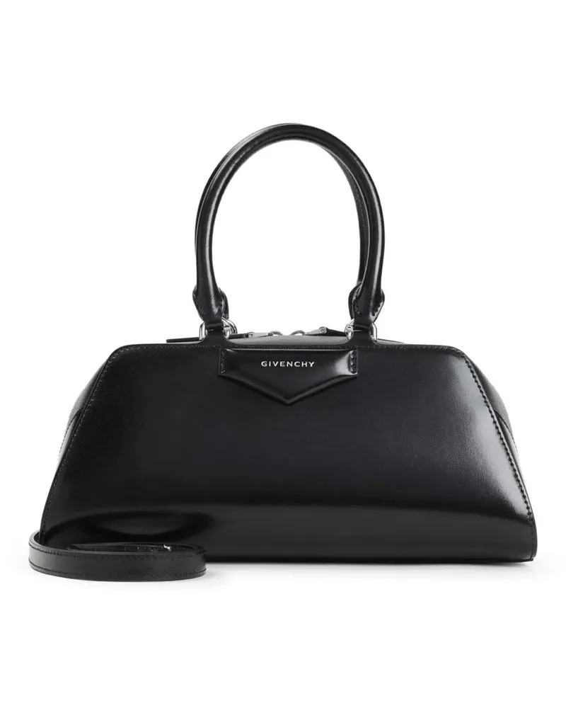 Givenchy Hobo Bags Black Calf Leather Antigona Ew Small Handbag schwarz Schwarz