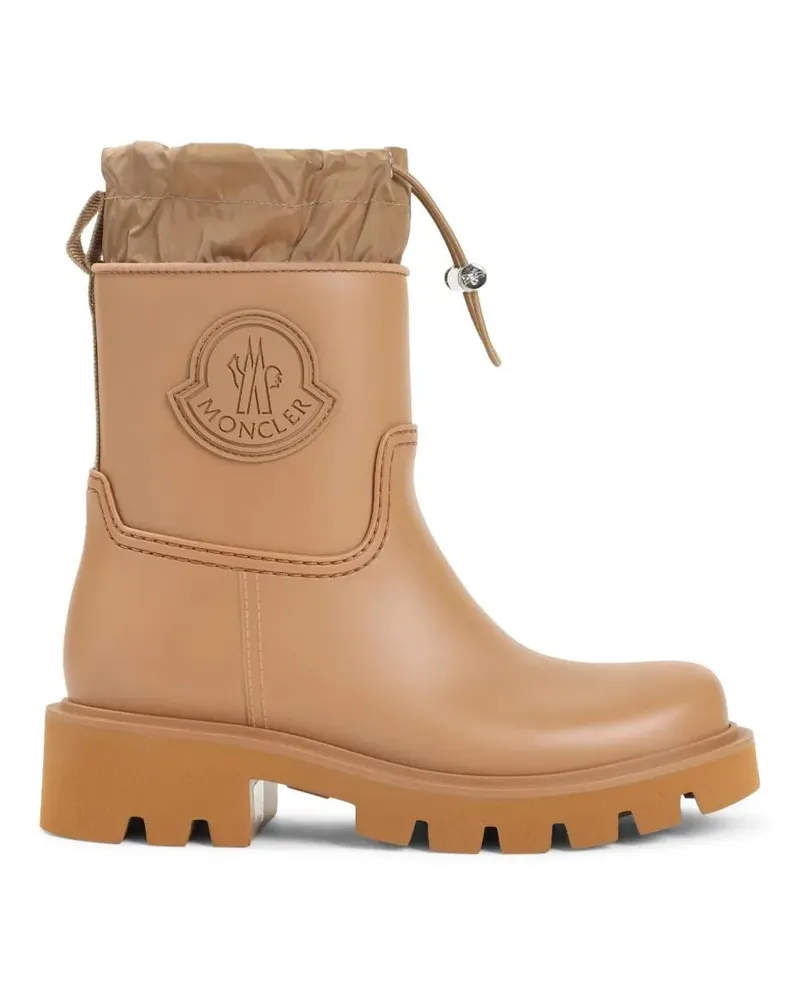Moncler Stiefel Ankle-Length Waterproof Boots With Drawstring Clos braun Braun