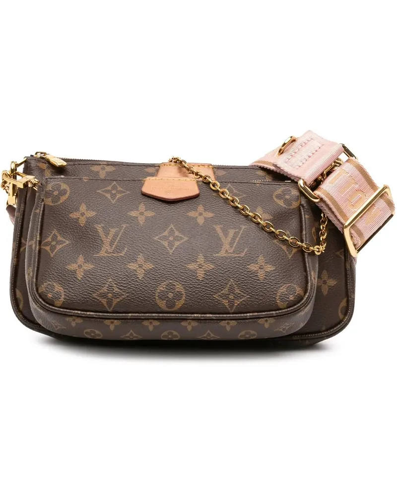Louis Vuitton Hobo Bags Monogram Multi Pochette Accessoires braun Braun