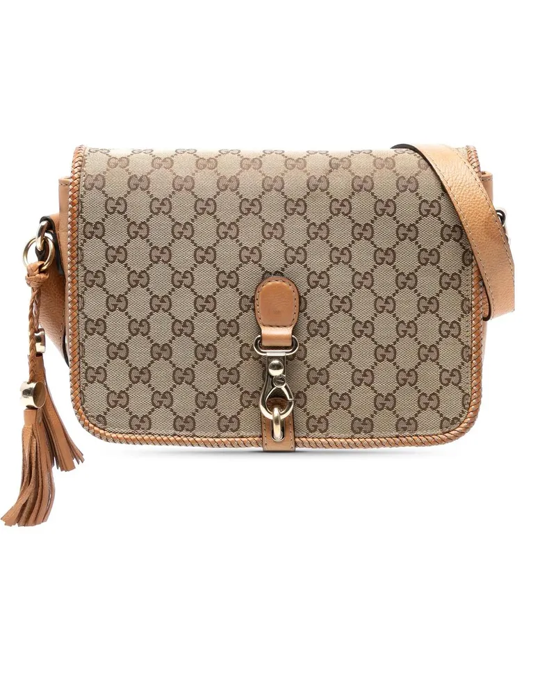 Gucci Hobo Bags GG Canvas Marrakech Crossbody braun Braun