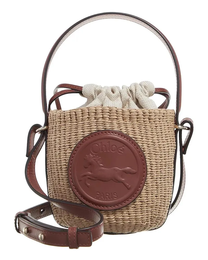 Chloé Hobo Bags Horse Medal Bag beige Beige