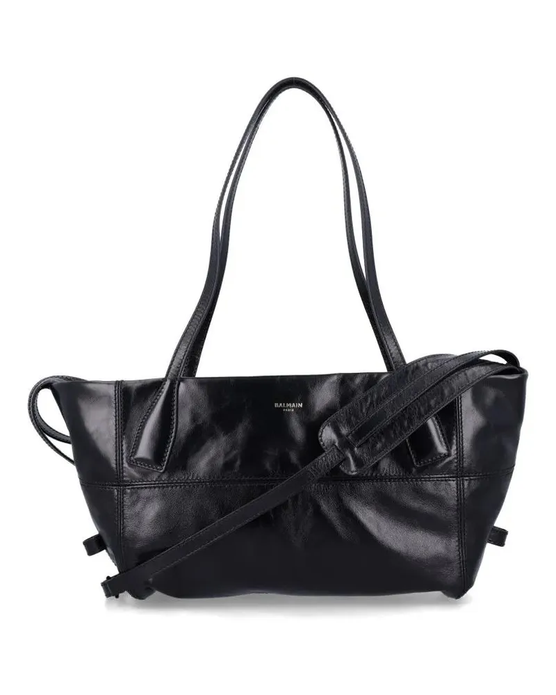 Balmain Shopper & Totes Track Zip Tote Bag schwarz Schwarz