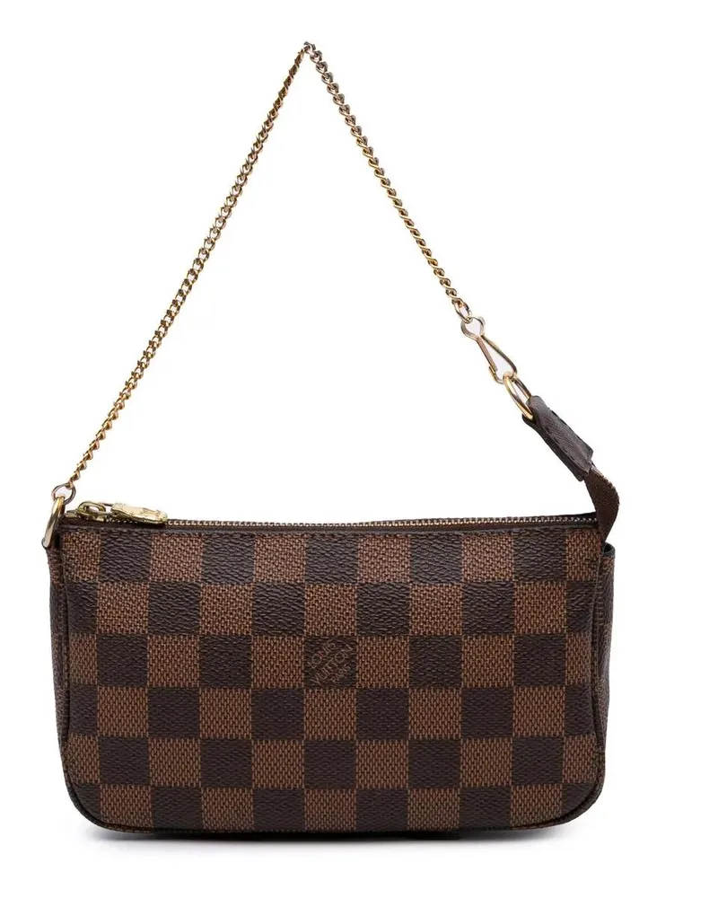 Louis Vuitton Crossbody Bags Damier Ebene Mini Pochette Accessoires braun Braun