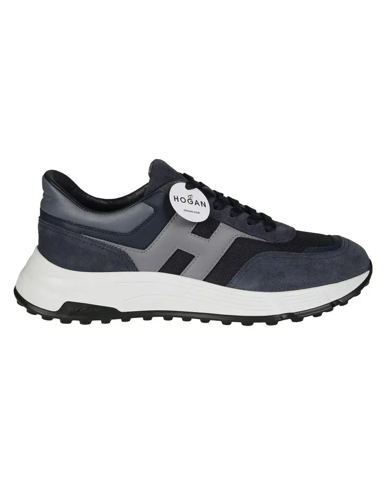 Hogan Low-Top Sneaker Dark Blue Suede And Mesh Sneakers schwarz Schwarz
