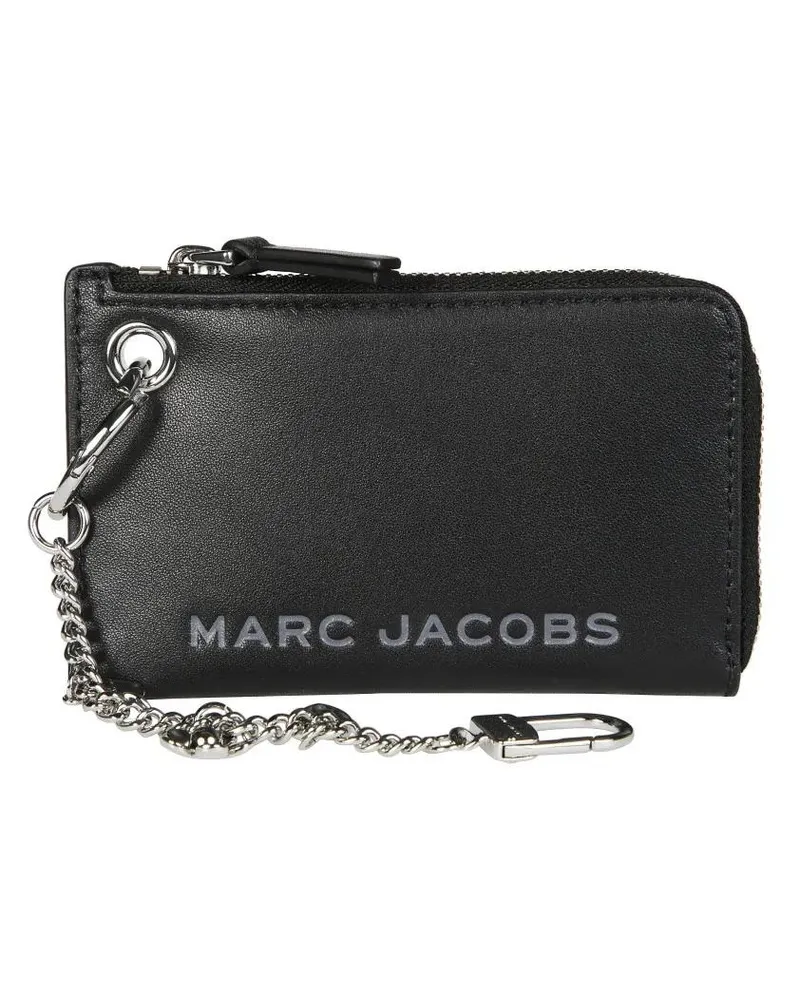 Marc Jacobs Portemonnaie Rounded Coin Purse Charm In Smooth Cow Leather schwarz Schwarz