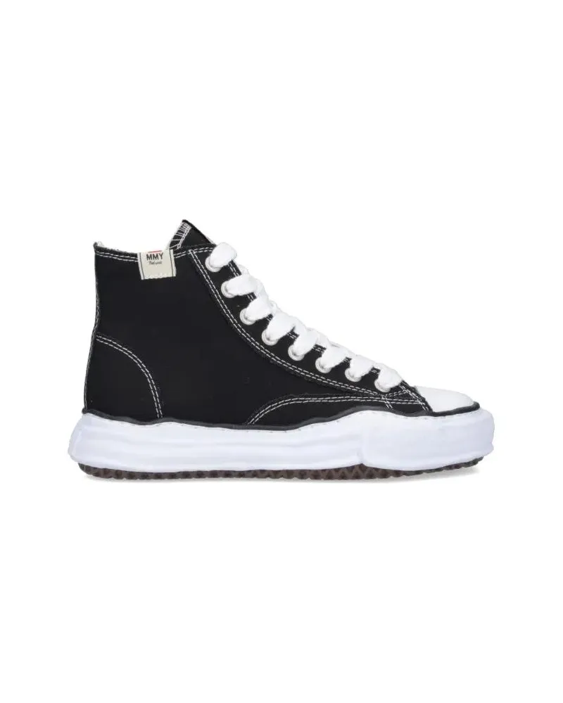 MIHARAYASUHIRO Low-Top Sneaker "Peterson" High-Top Sneakers, In Black Cotton schwarz Schwarz