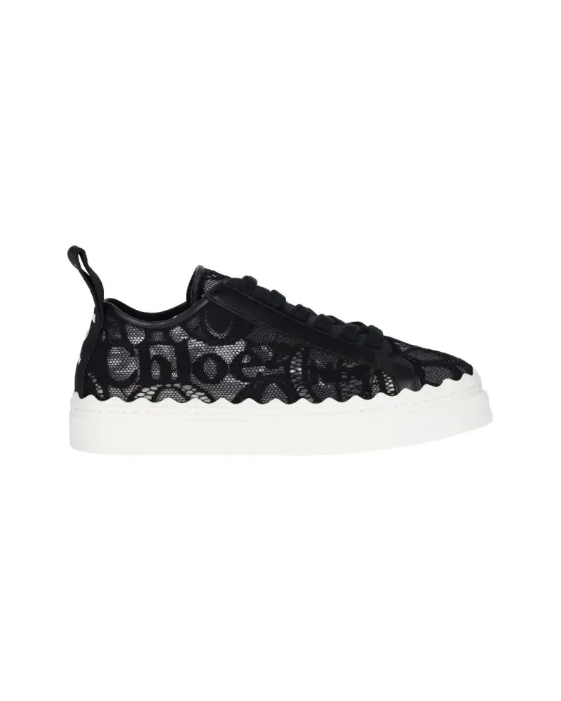 Chloé Low-Top Sneaker Lauren Sneakers – Black schwarz Schwarz