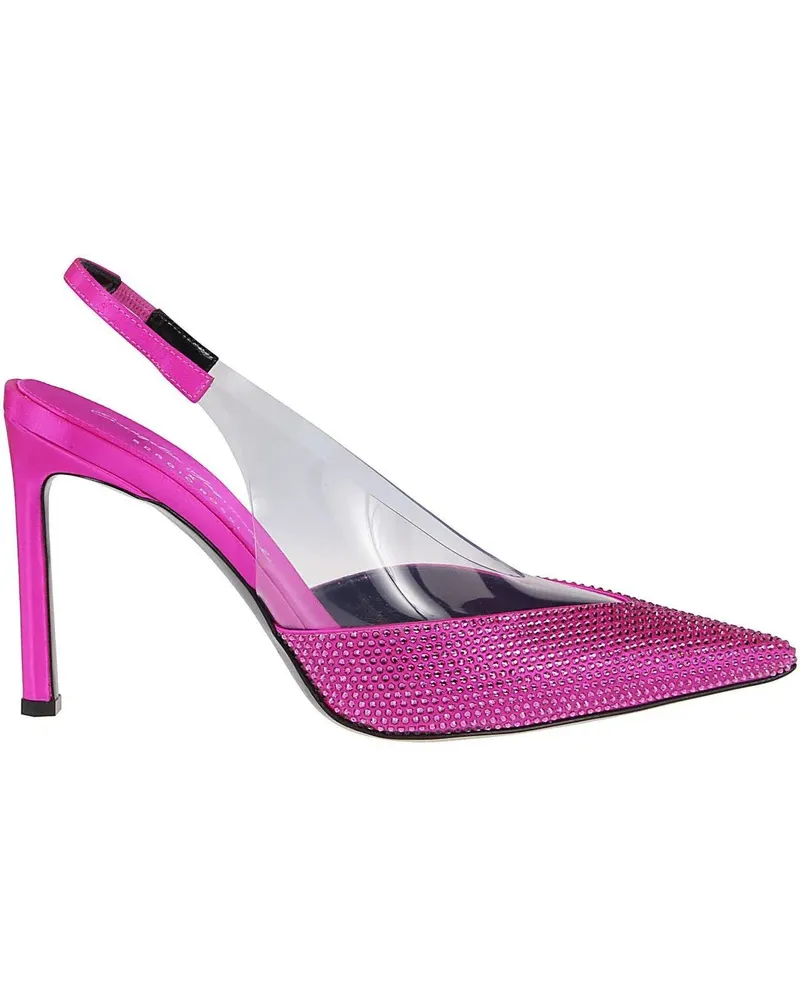 Sergio Rossi Sandalen Evangelie Slingback Sandals Pink & Purple rosa Gold