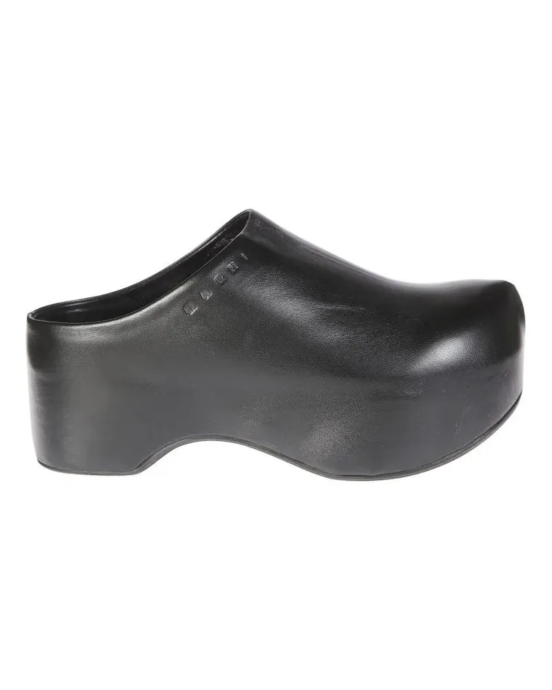 Marni Sandalen Black Clogs With Sole schwarz Schwarz
