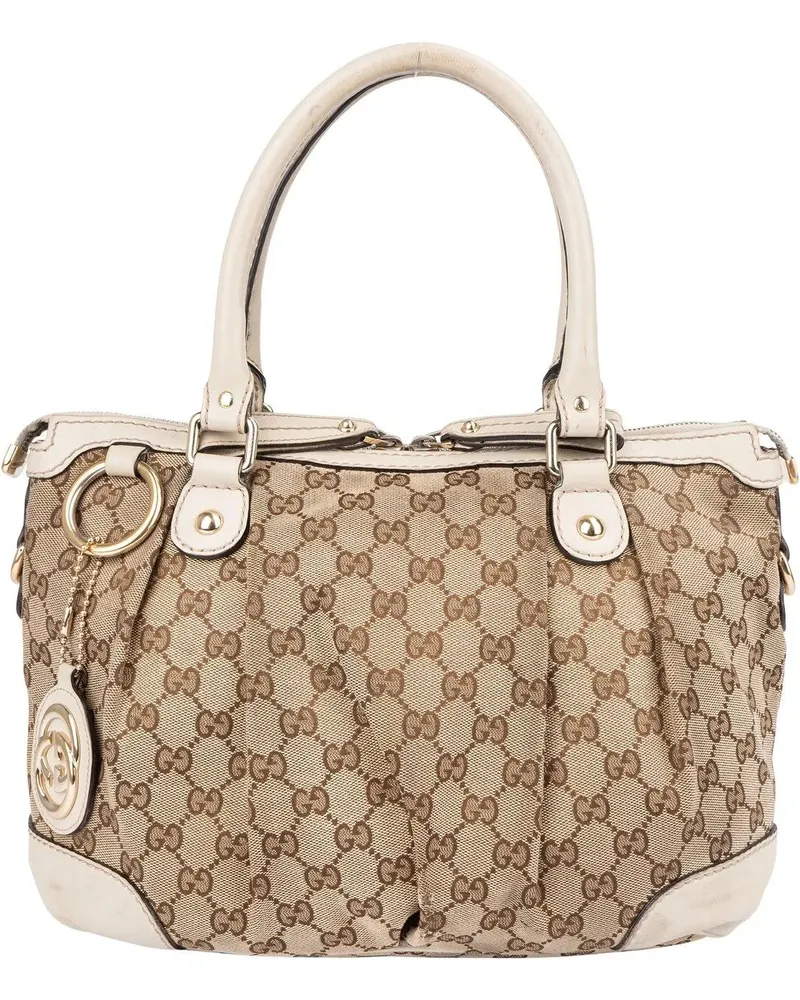 Gucci Crossbody Bags  GG Monogram Sukey Handbag braun Braun