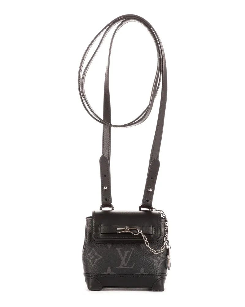 Louis Vuitton Crossbody Bags Mini Steamer Crossbody Pouch schwarz Schwarz