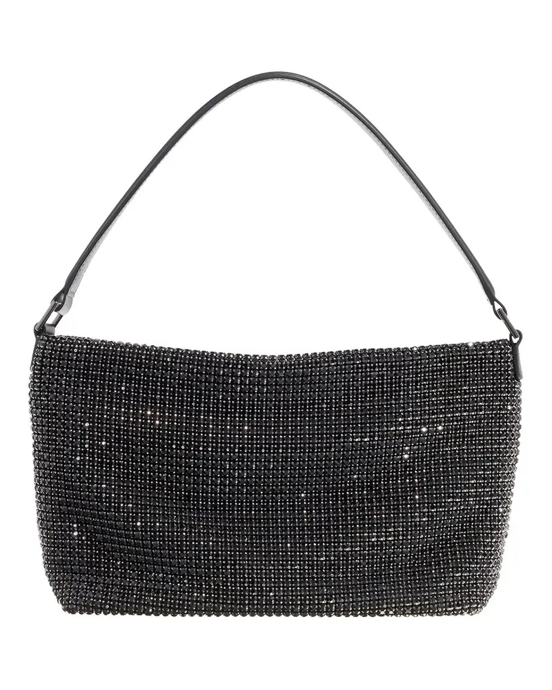 Self-Portrait Hobo Bags Diamante Medium Hobo Bag schwarz Schwarz