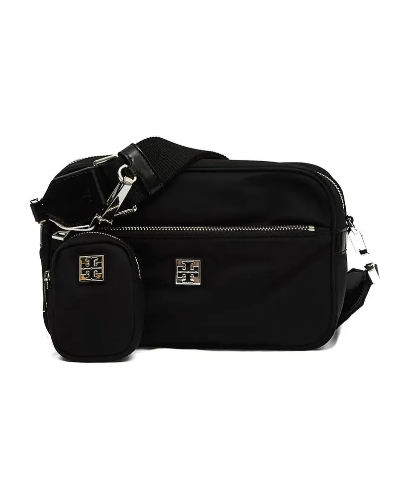Tory Burch Hobo Bags Nylon Shoulder Bag With Adjustable Strap schwarz Schwarz
