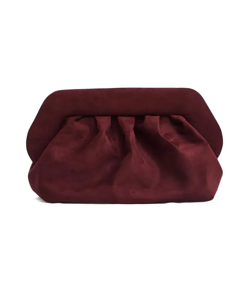 THEMOIRÈ Clutches Clutch Vegan Suede Bordeaux rot Rot