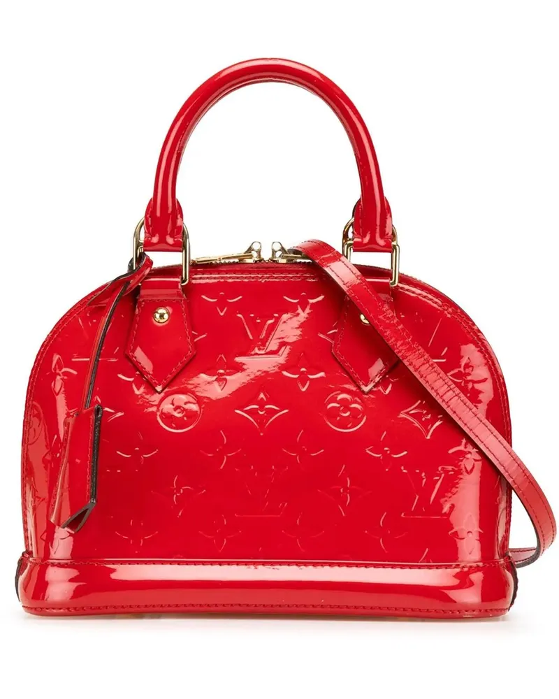 Louis Vuitton Hobo Bags 2015 Monogram Vernis Alma BB rot Rot